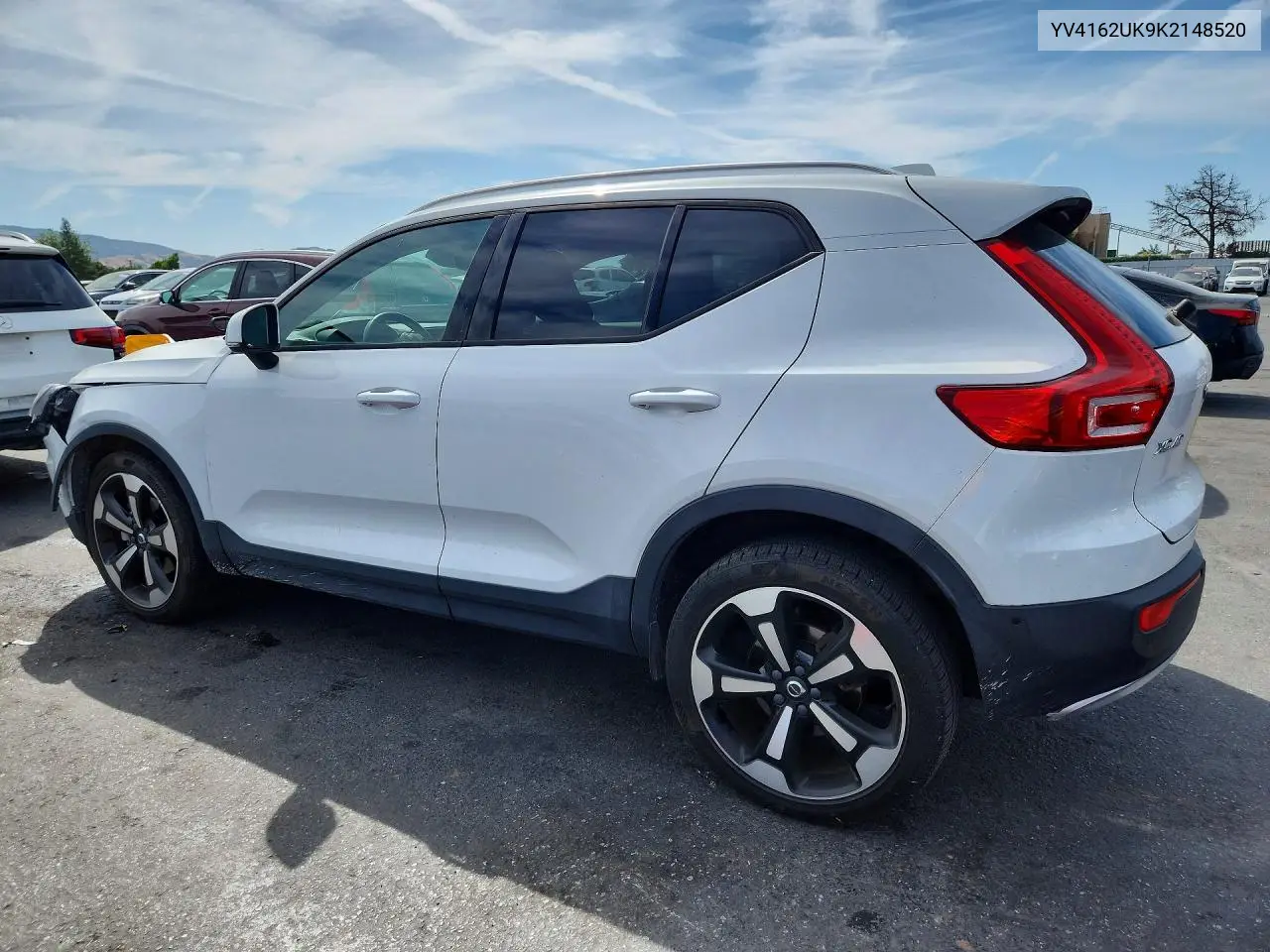 2019 Volvo Xc40 T5 Momentum VIN: YV4162UK9K2148520 Lot: 54151426
