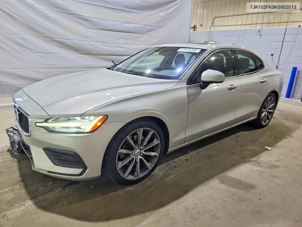 2019 Volvo S60 T5 Momentum VIN: 7JR102FK0KG002013 Lot: 57472346