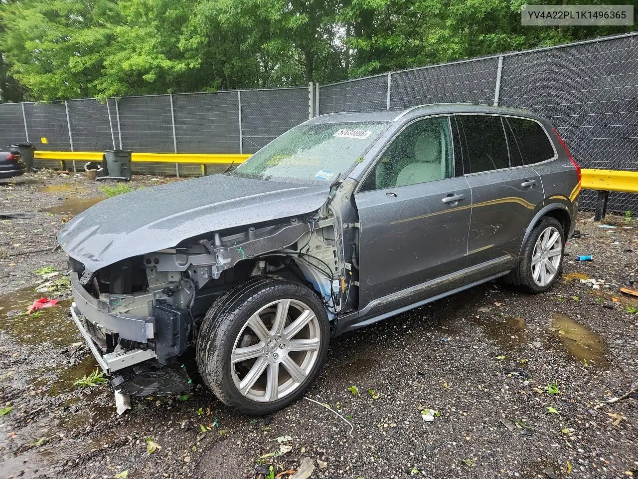 2019 Volvo Xc90 T6 Inscription VIN: YV4A22PL1K1496365 Lot: 57631696