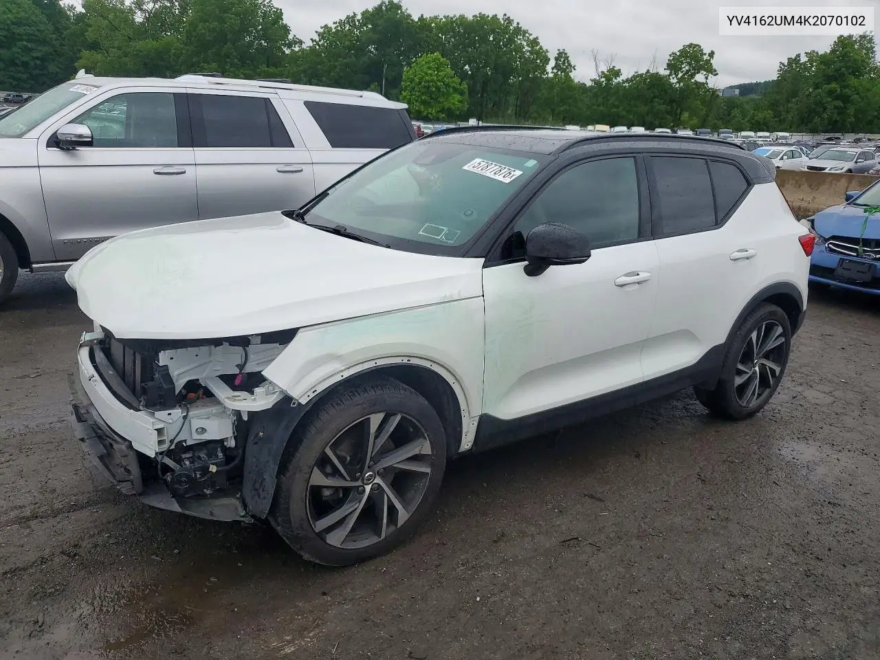 2019 Volvo Xc40 T5 R-Design VIN: YV4162UM4K2070102 Lot: 57877876