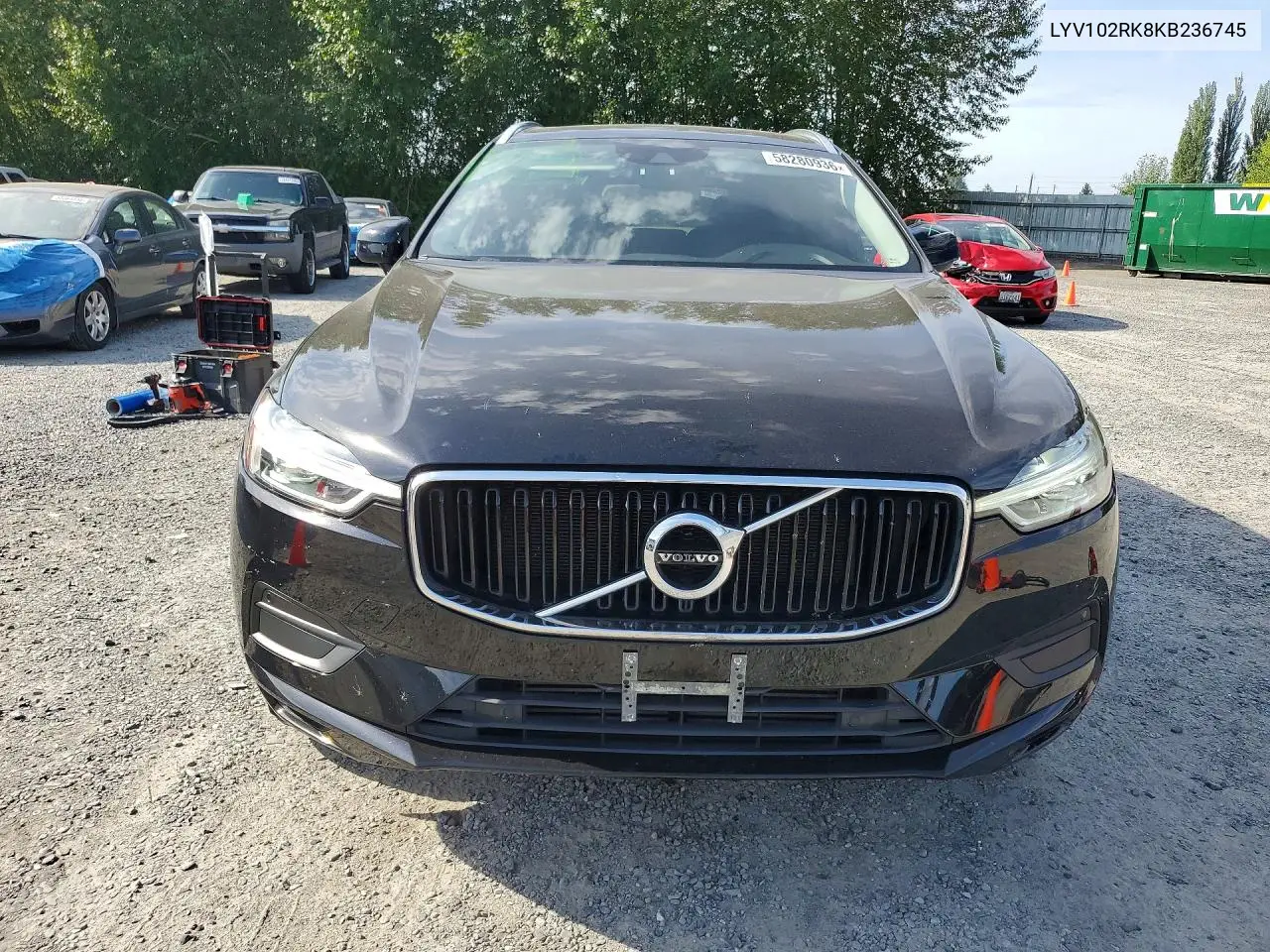 2019 Volvo Xc60 T5 VIN: LYV102RK8KB236745 Lot: 58280936