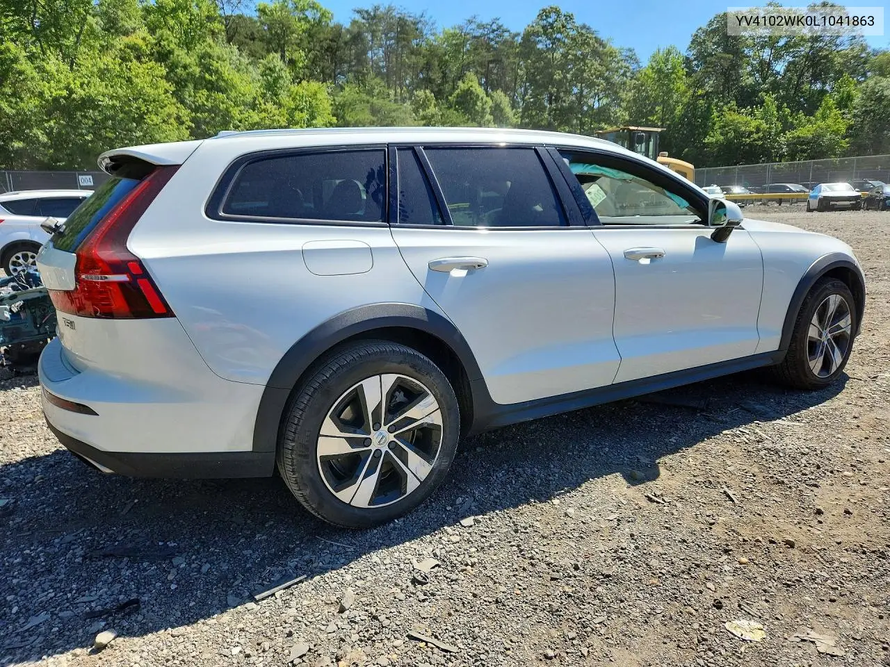 2020 Volvo V60 Cross Country T5 Momentum VIN: YV4102WK0L1041863 Lot: 55792026