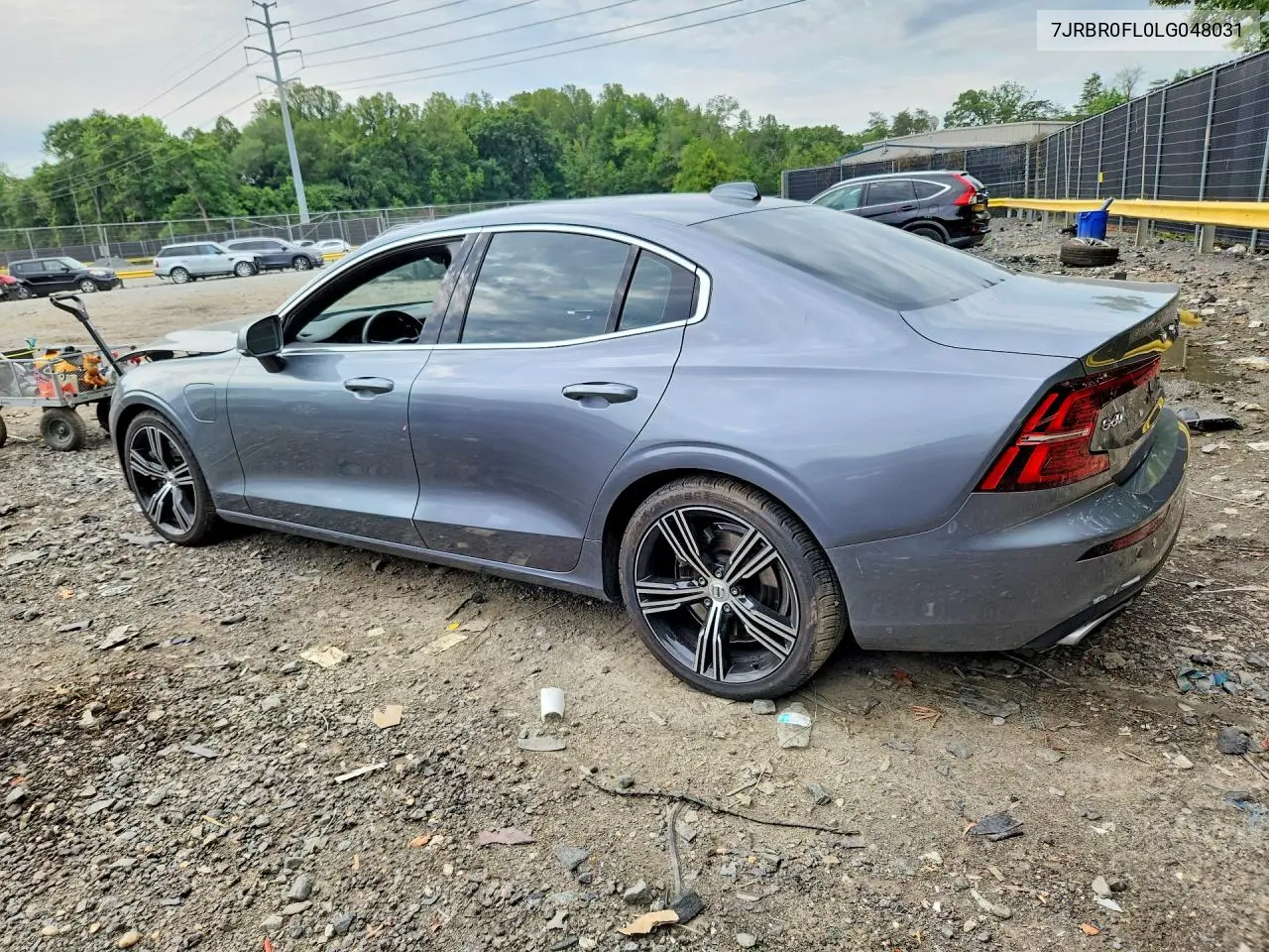 2020 Volvo S60 T8 Inscription VIN: 7JRBR0FL0LG048031 Lot: 57866646
