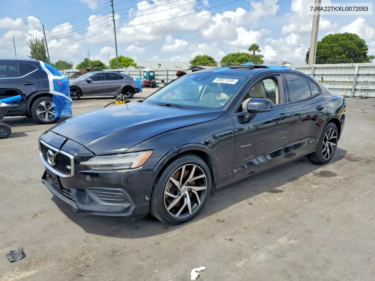2020 Volvo S60 VIN: 7JRA22TKXLG072053 Lot: 58021636