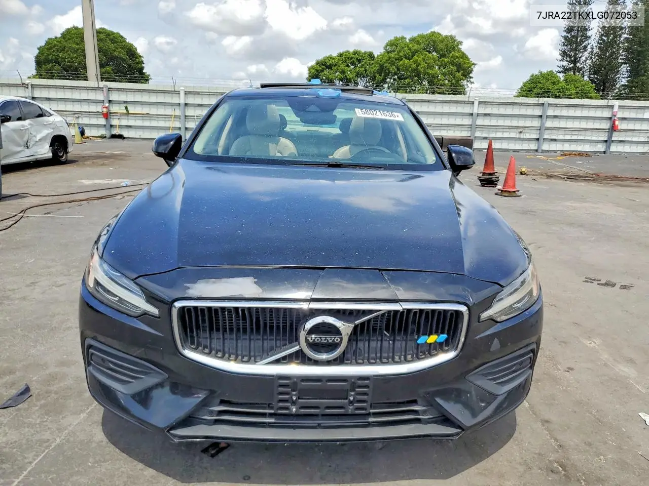 2020 Volvo S60 VIN: 7JRA22TKXLG072053 Lot: 58021636