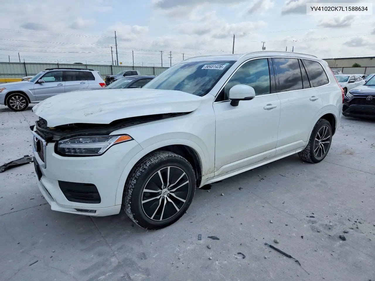 2020 Volvo Xc90 T5 Momentum VIN: YV4102CK7L1588634 Lot: 58451426