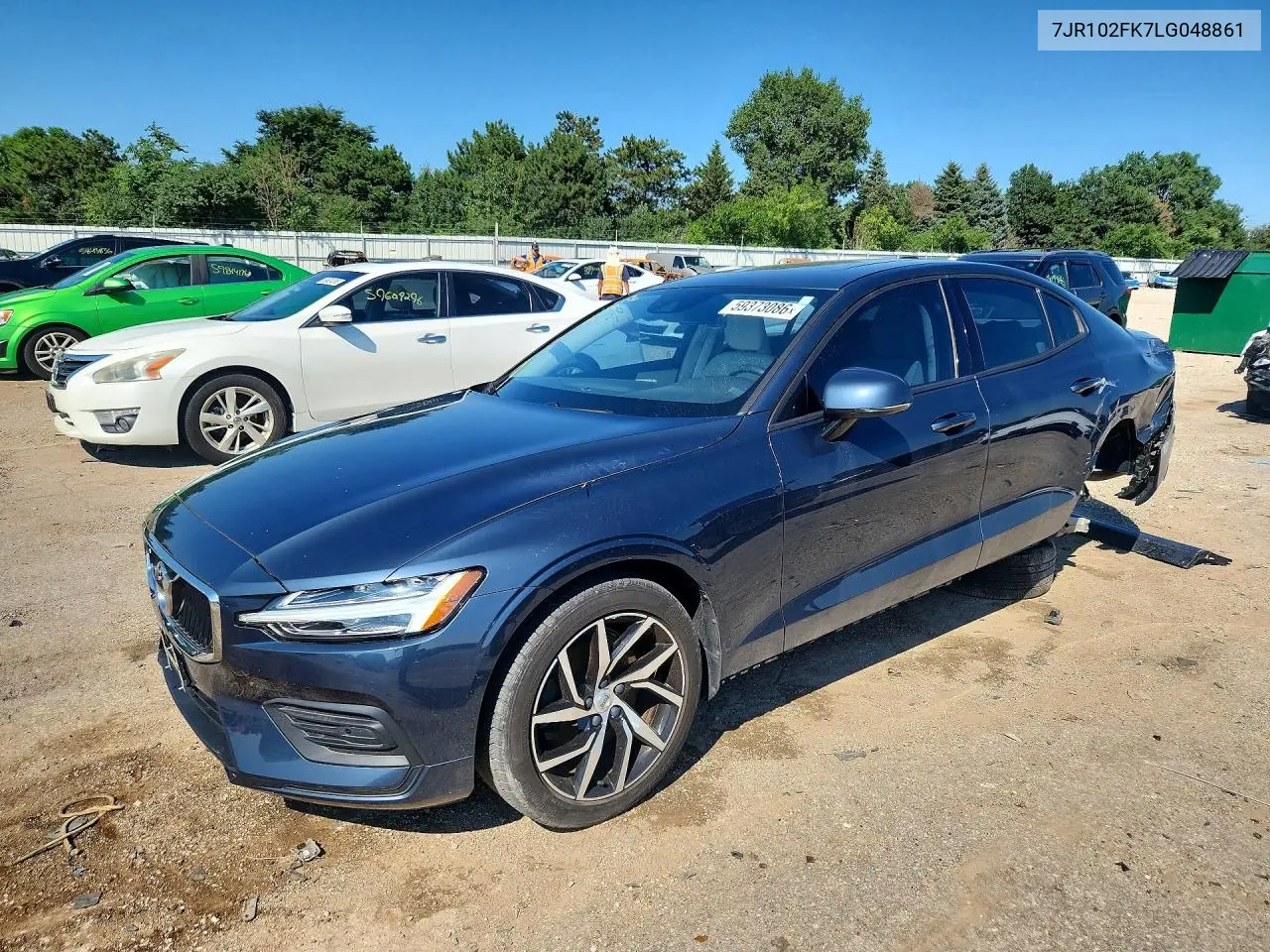 2020 Volvo S60 T5 Momentum VIN: 7JR102FK7LG048861 Lot: 59373086