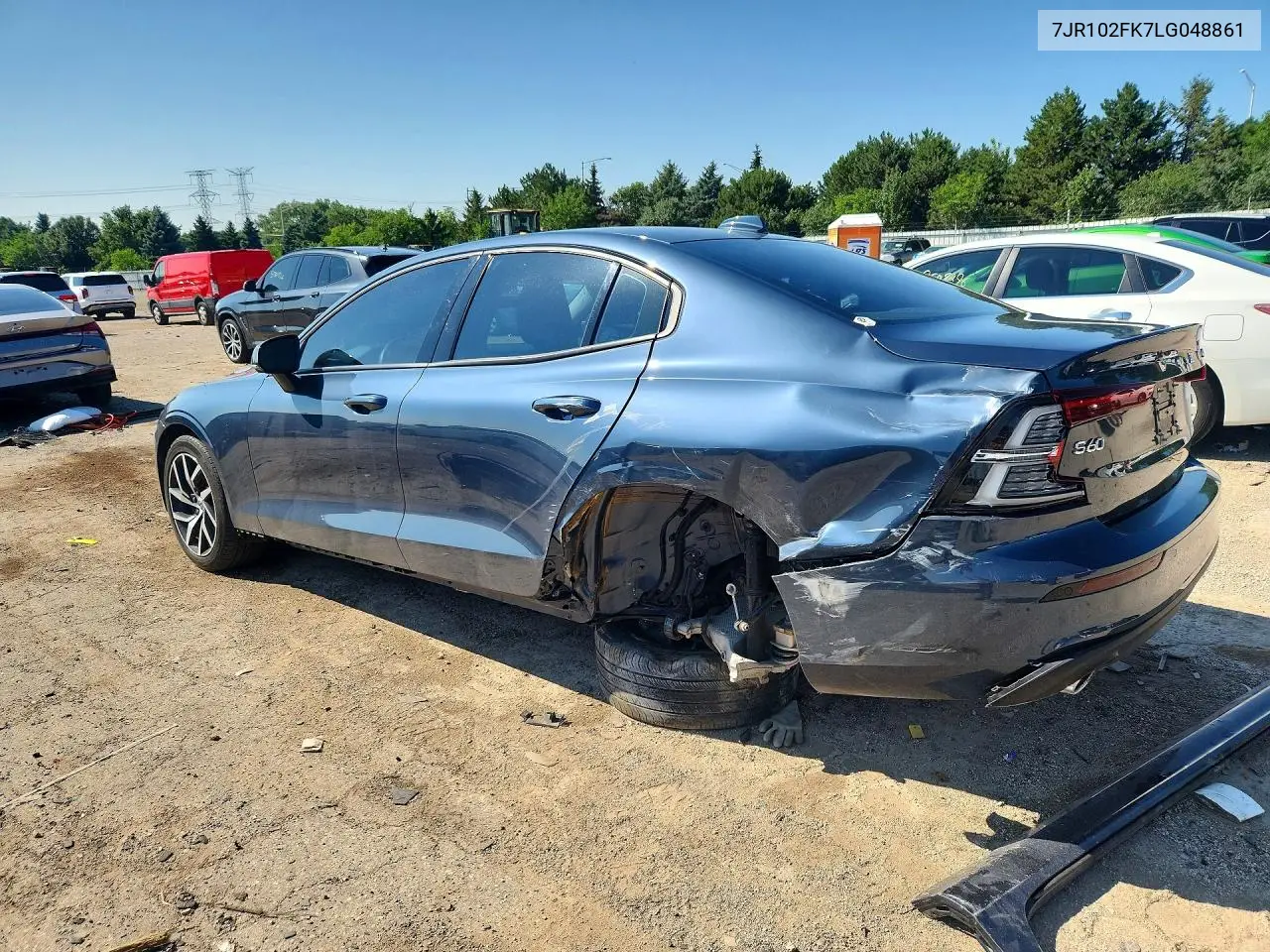 2020 Volvo S60 T5 Momentum VIN: 7JR102FK7LG048861 Lot: 59373086