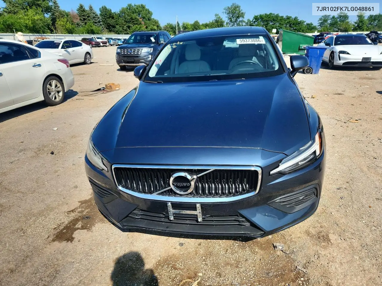 2020 Volvo S60 T5 Momentum VIN: 7JR102FK7LG048861 Lot: 59373086