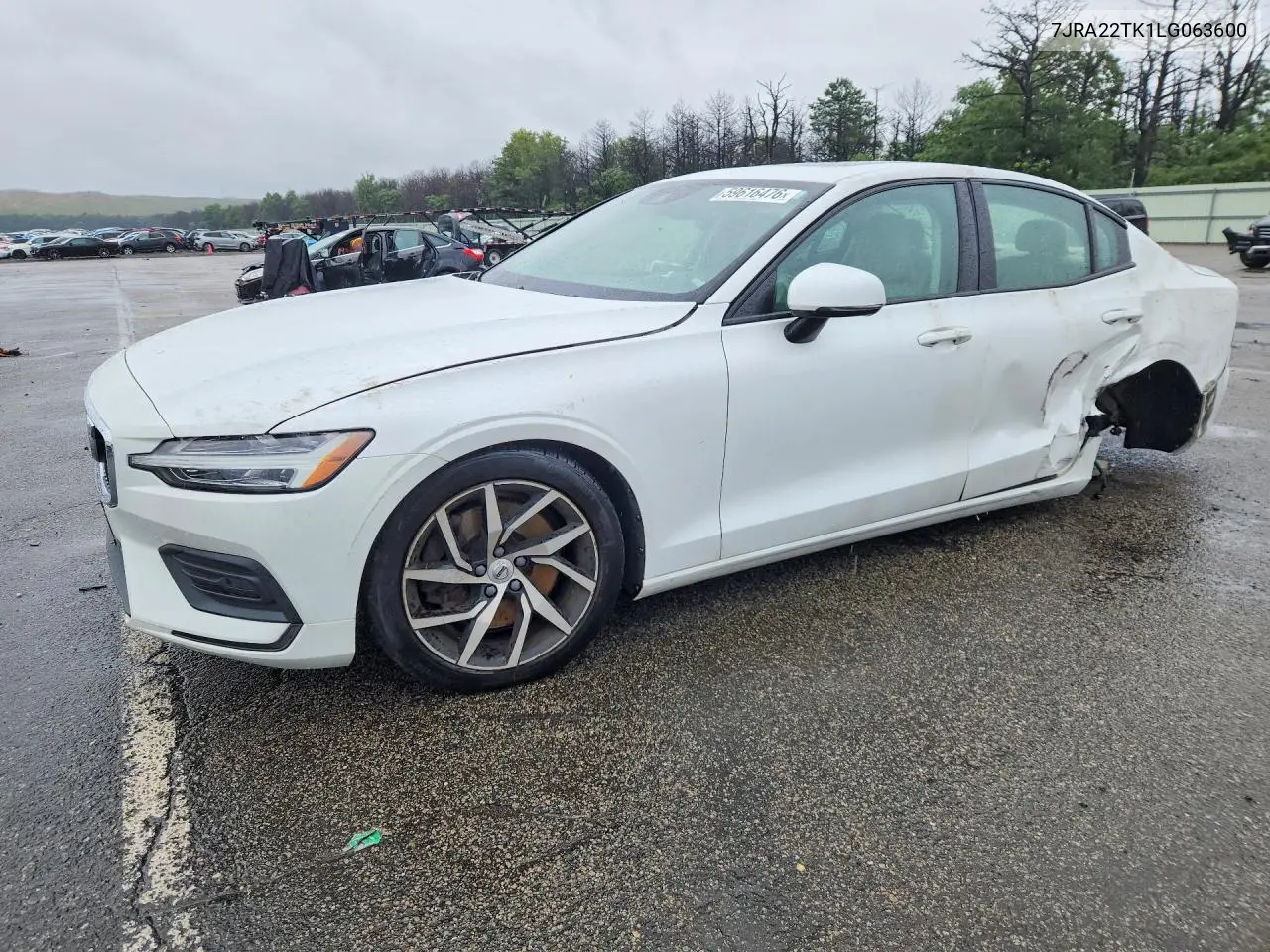 2020 Volvo S60 T6 Momentum VIN: 7JRA22TK1LG063600 Lot: 59616476
