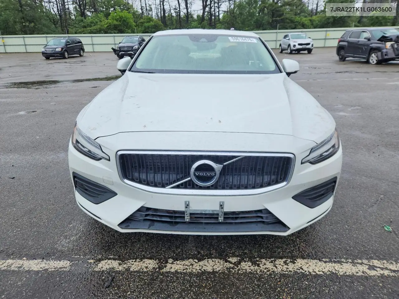 2020 Volvo S60 T6 Momentum VIN: 7JRA22TK1LG063600 Lot: 59616476