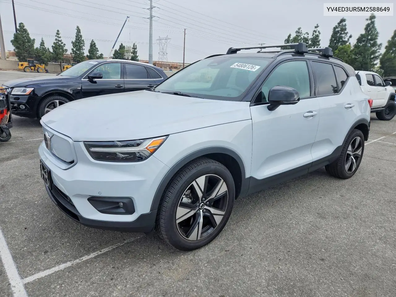 2021 Volvo Xc40 Recharge VIN: YV4ED3UR5M2588649 Lot: 54806126