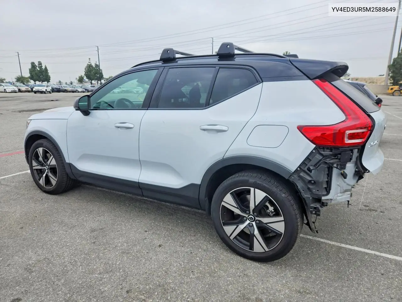 2021 Volvo Xc40 Recharge VIN: YV4ED3UR5M2588649 Lot: 54806126