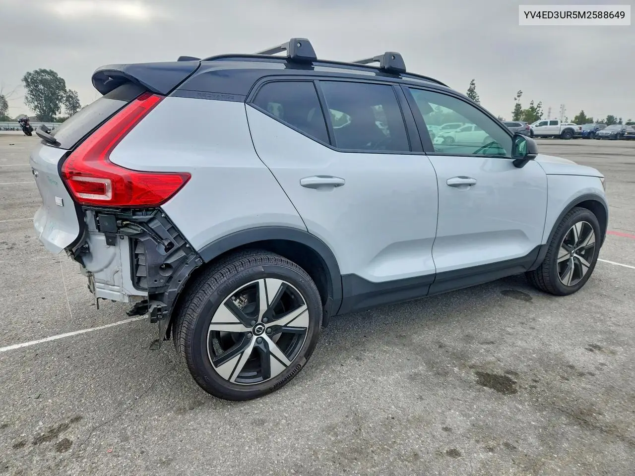 2021 Volvo Xc40 Recharge VIN: YV4ED3UR5M2588649 Lot: 54806126