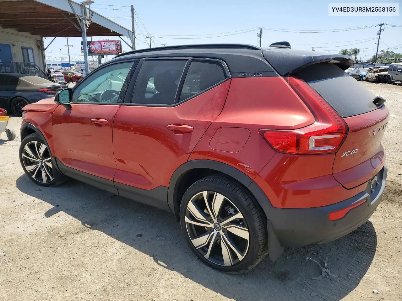 2021 Volvo Xc40 Recharge VIN: YV4ED3UR3M2568156 Lot: 55093476