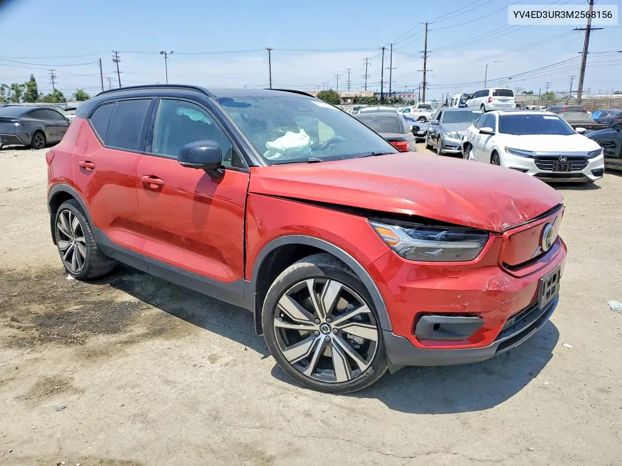 2021 Volvo Xc40 Recharge VIN: YV4ED3UR3M2568156 Lot: 55093476