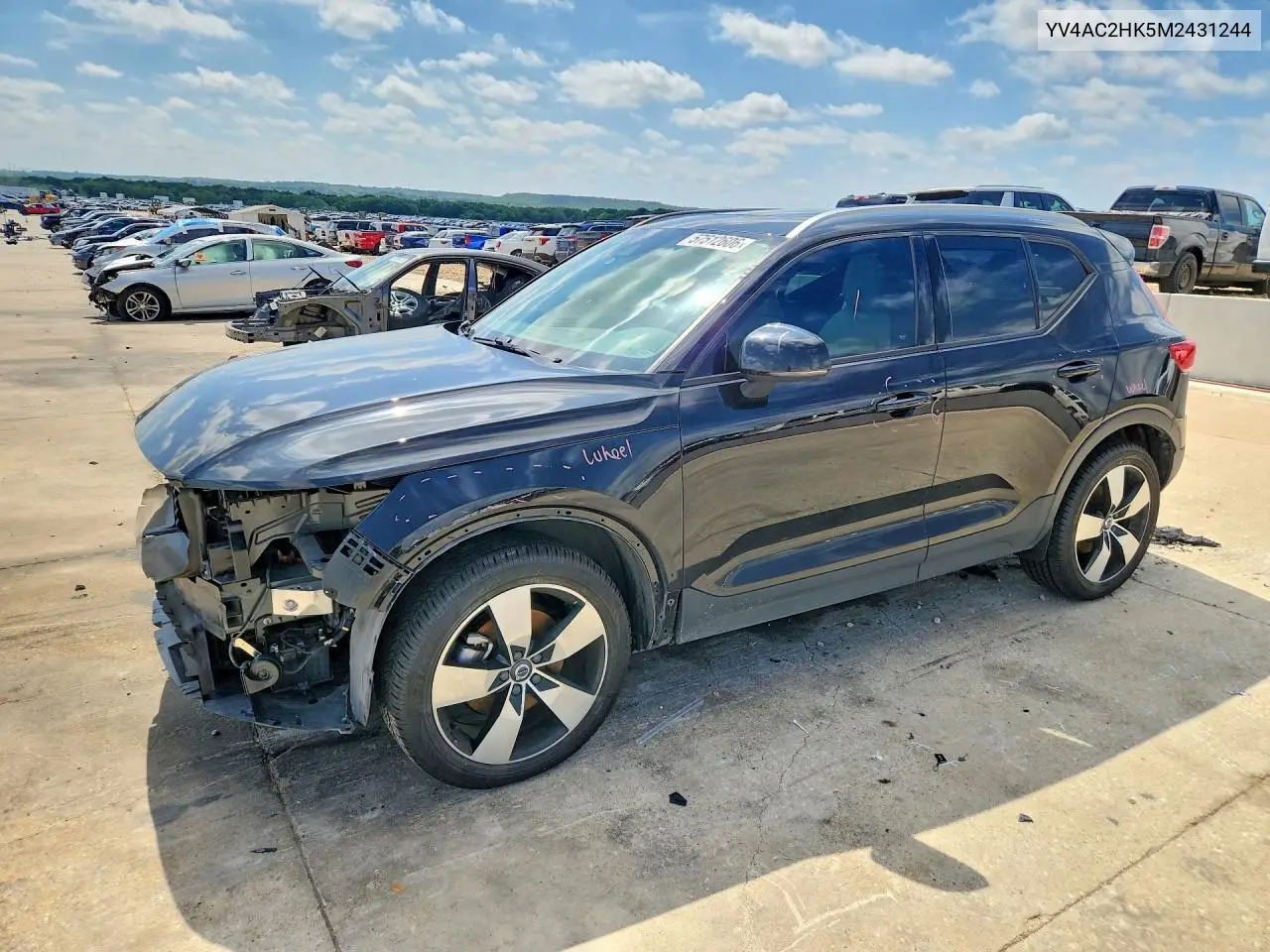 2021 Volvo Xc40 T4 Momentum VIN: YV4AC2HK5M2431244 Lot: 57512606
