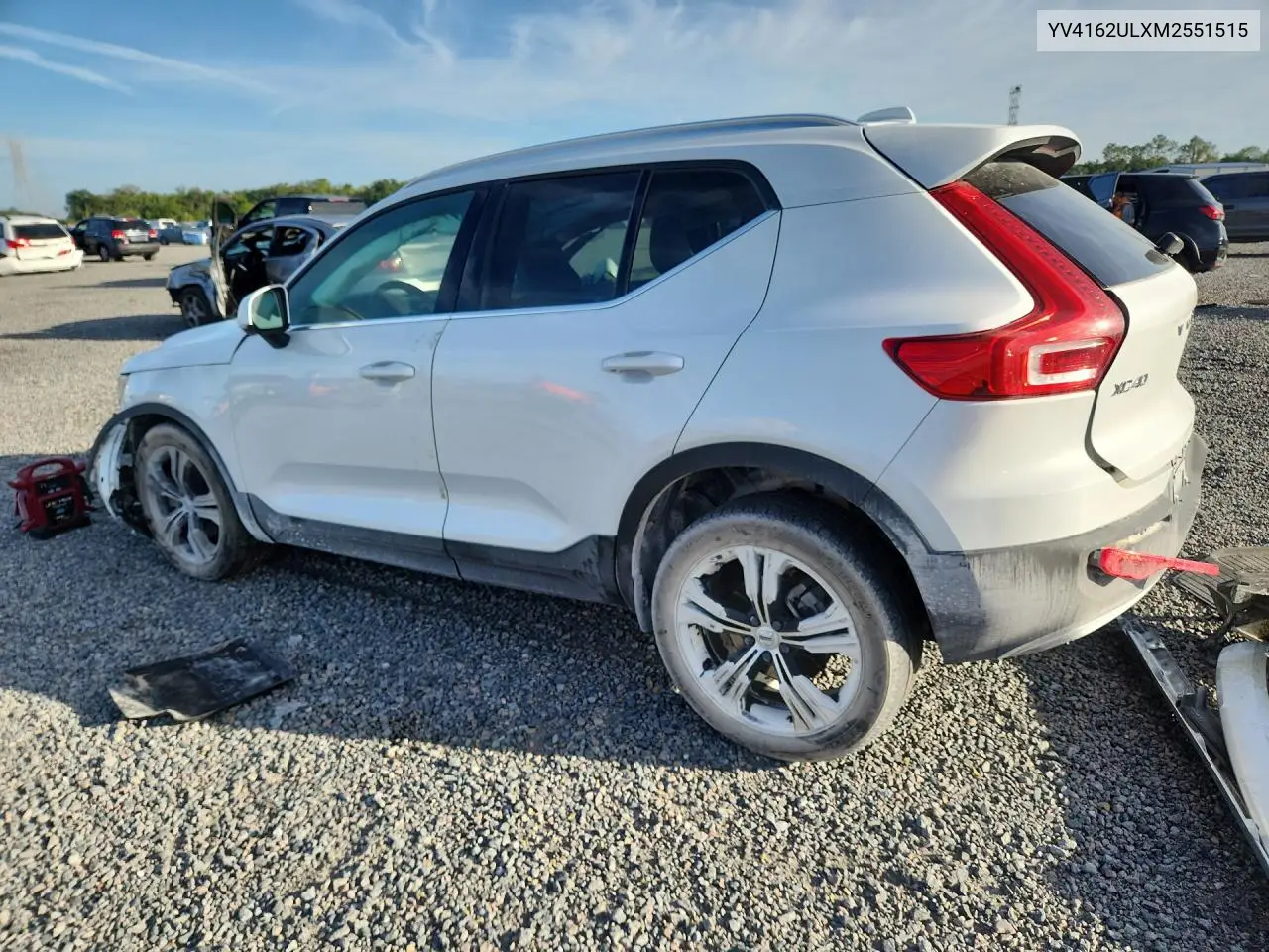 2021 Volvo Xc40 T5 Inscription VIN: YV4162ULXM2551515 Lot: 57821416