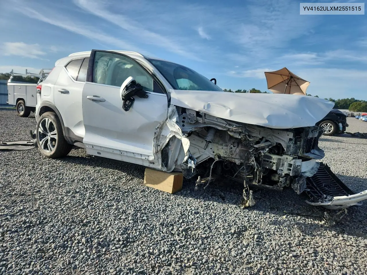 2021 Volvo Xc40 T5 Inscription VIN: YV4162ULXM2551515 Lot: 57821416