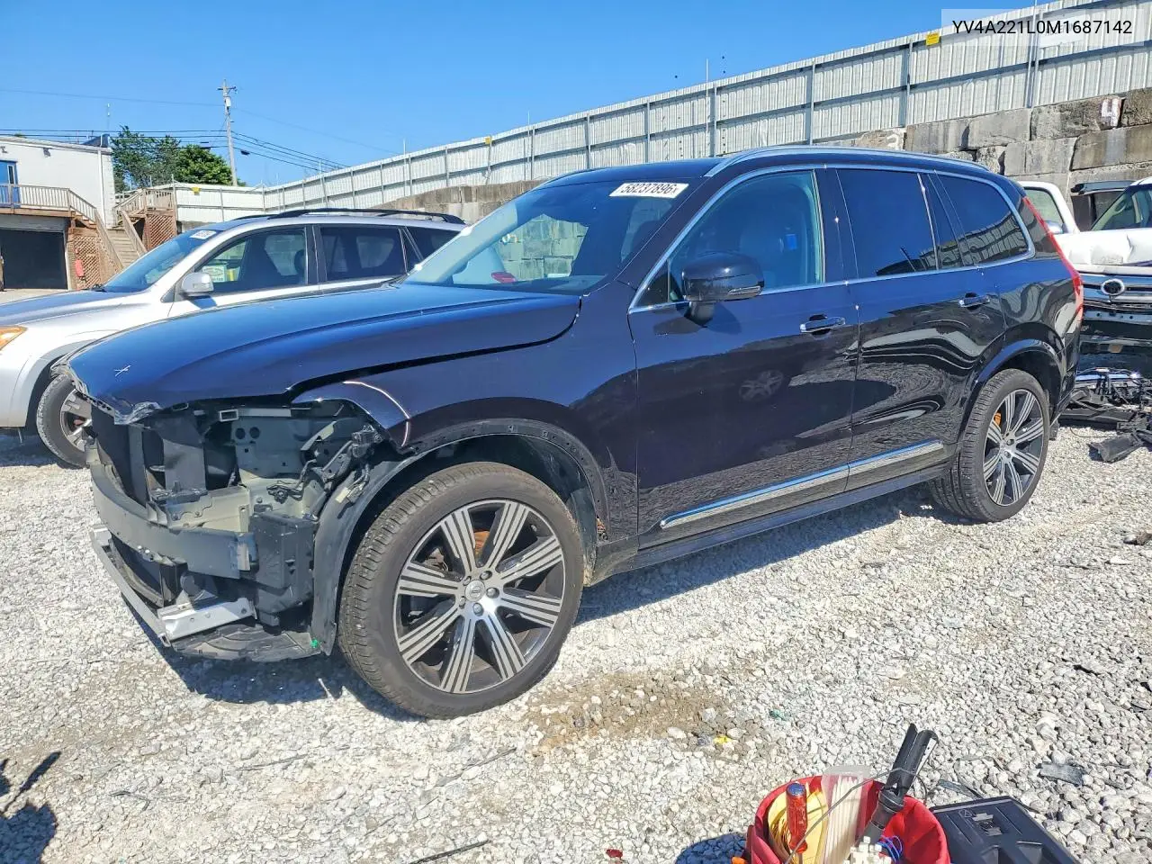 2021 Volvo Xc90 T6 Inscription VIN: YV4A221L0M1687142 Lot: 58237896