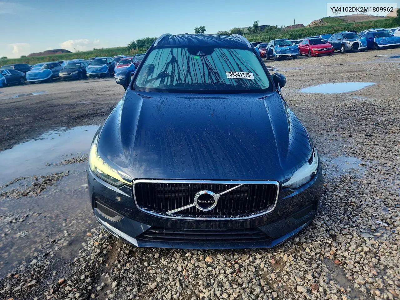 2021 Volvo Xc60 T5 Momentum VIN: YV4102DK2M1809962 Lot: 59541176