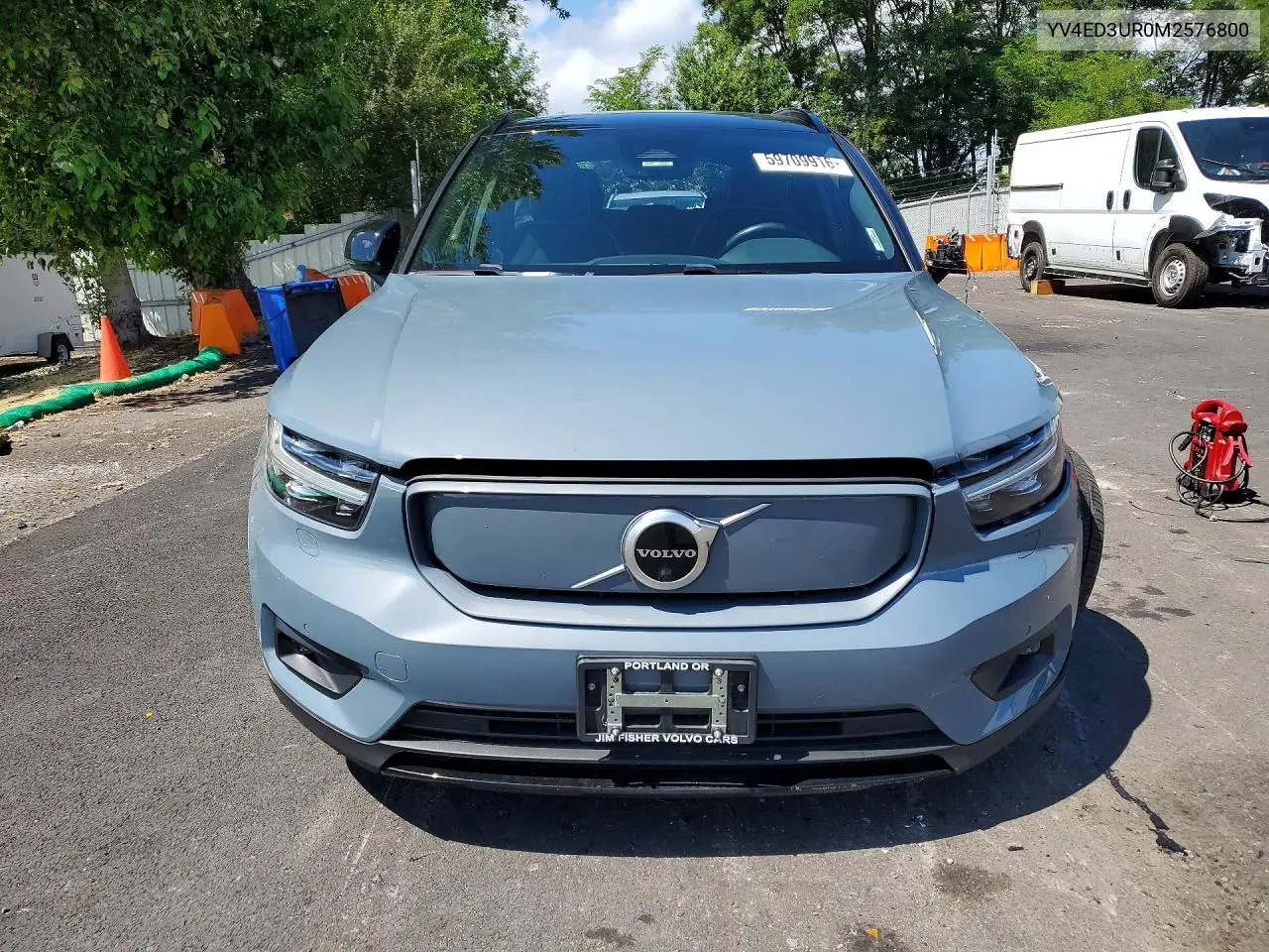 2021 Volvo Xc40 Recharge VIN: YV4ED3UR0M2576800 Lot: 59709916