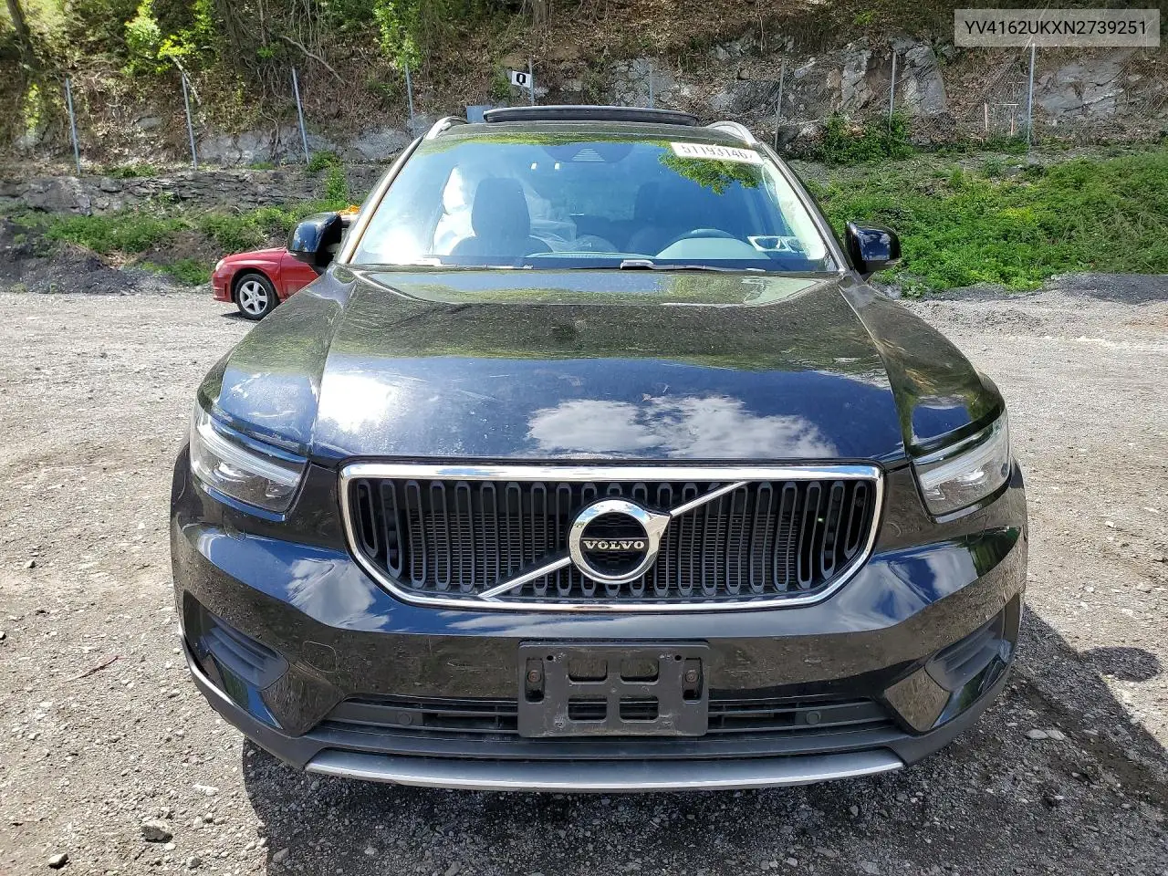 2022 Volvo Xc40 T5 Momentum VIN: YV4162UKXN2739251 Lot: 51193146