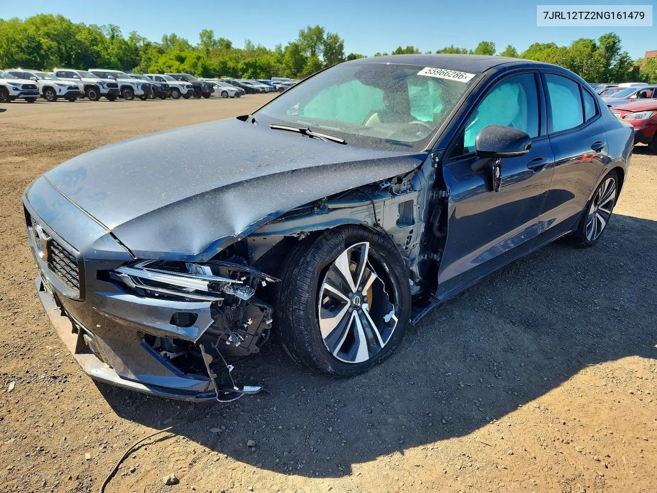 2022 Volvo S60 B5 Momentum VIN: 7JRL12TZ2NG161479 Lot: 55966286