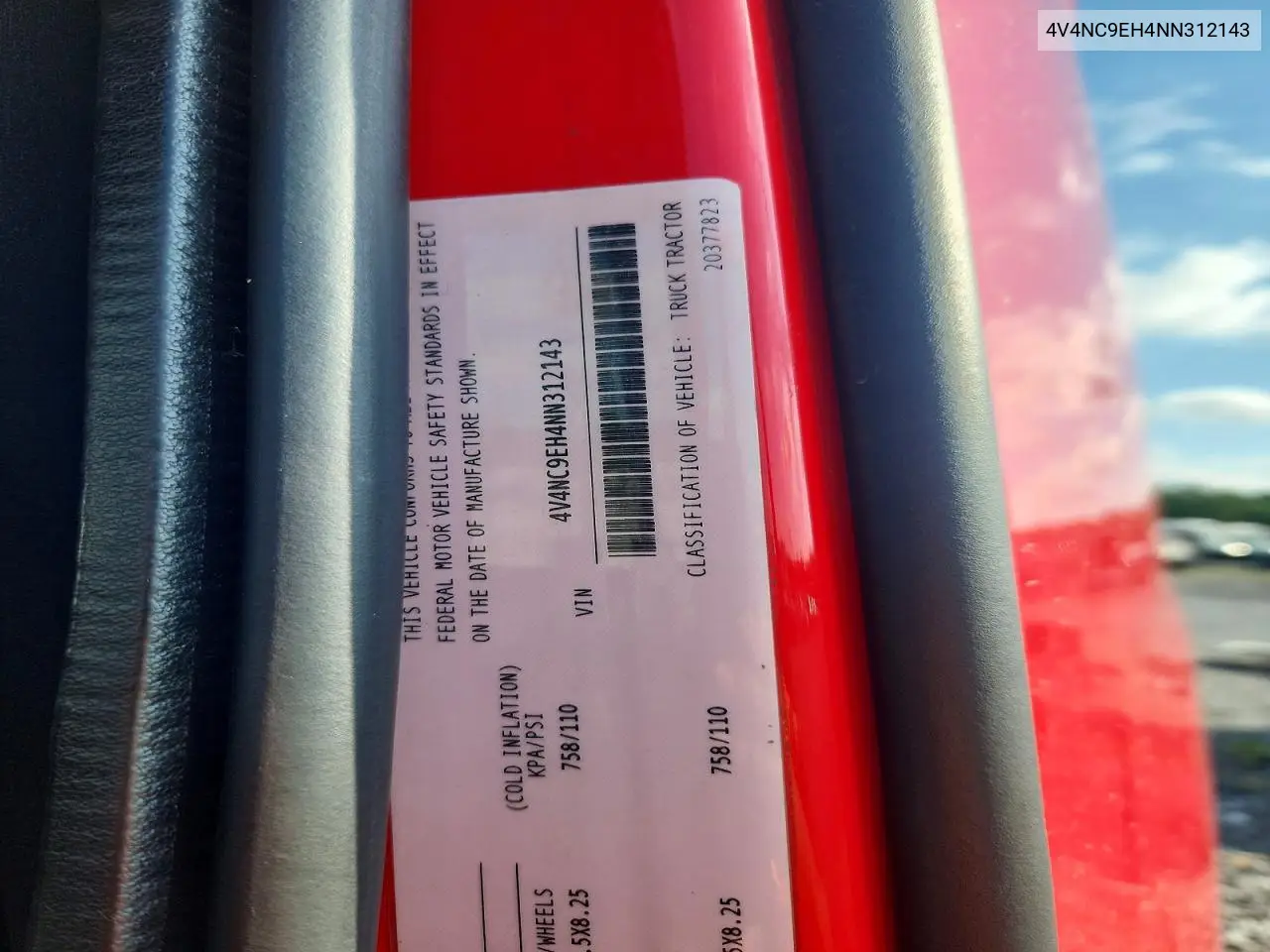 2022 Volvo Vnl Semi Truck VIN: 4V4NC9EH4NN312143 Lot: 56580036