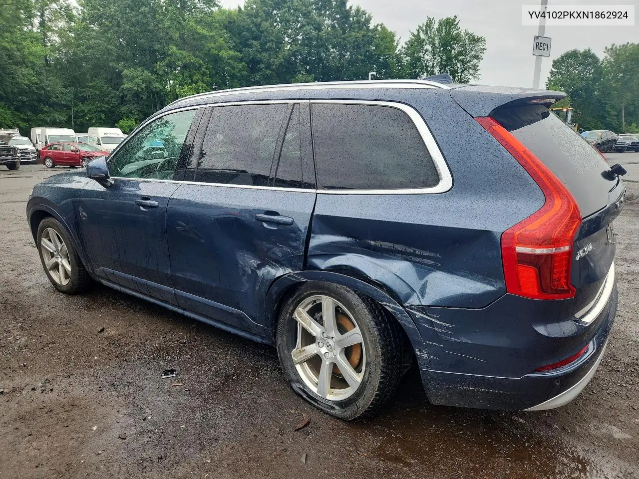2022 Volvo Xc90 T5 Momentum VIN: YV4102PKXN1862924 Lot: 58274466