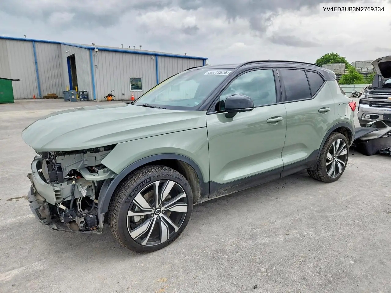 2022 Volvo Xc40 P8 Recharge Ultimate VIN: YV4ED3UB3N2769334 Lot: 58812956
