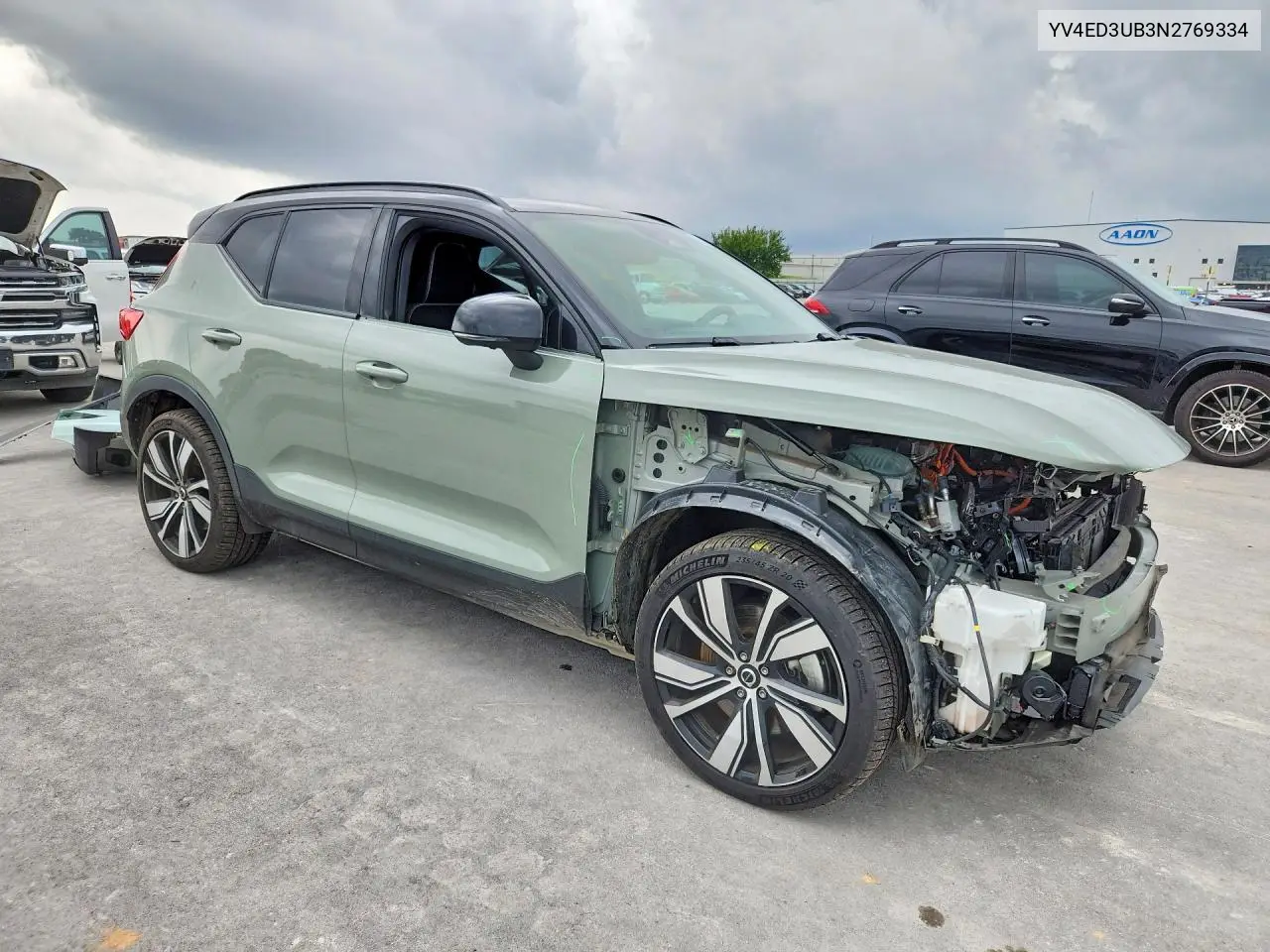 2022 Volvo Xc40 P8 Recharge Ultimate VIN: YV4ED3UB3N2769334 Lot: 58812956