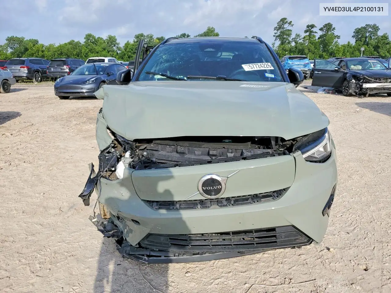 2023 Volvo Xc40 Recharge Plus VIN: YV4ED3UL4P2100131 Lot: 57724226