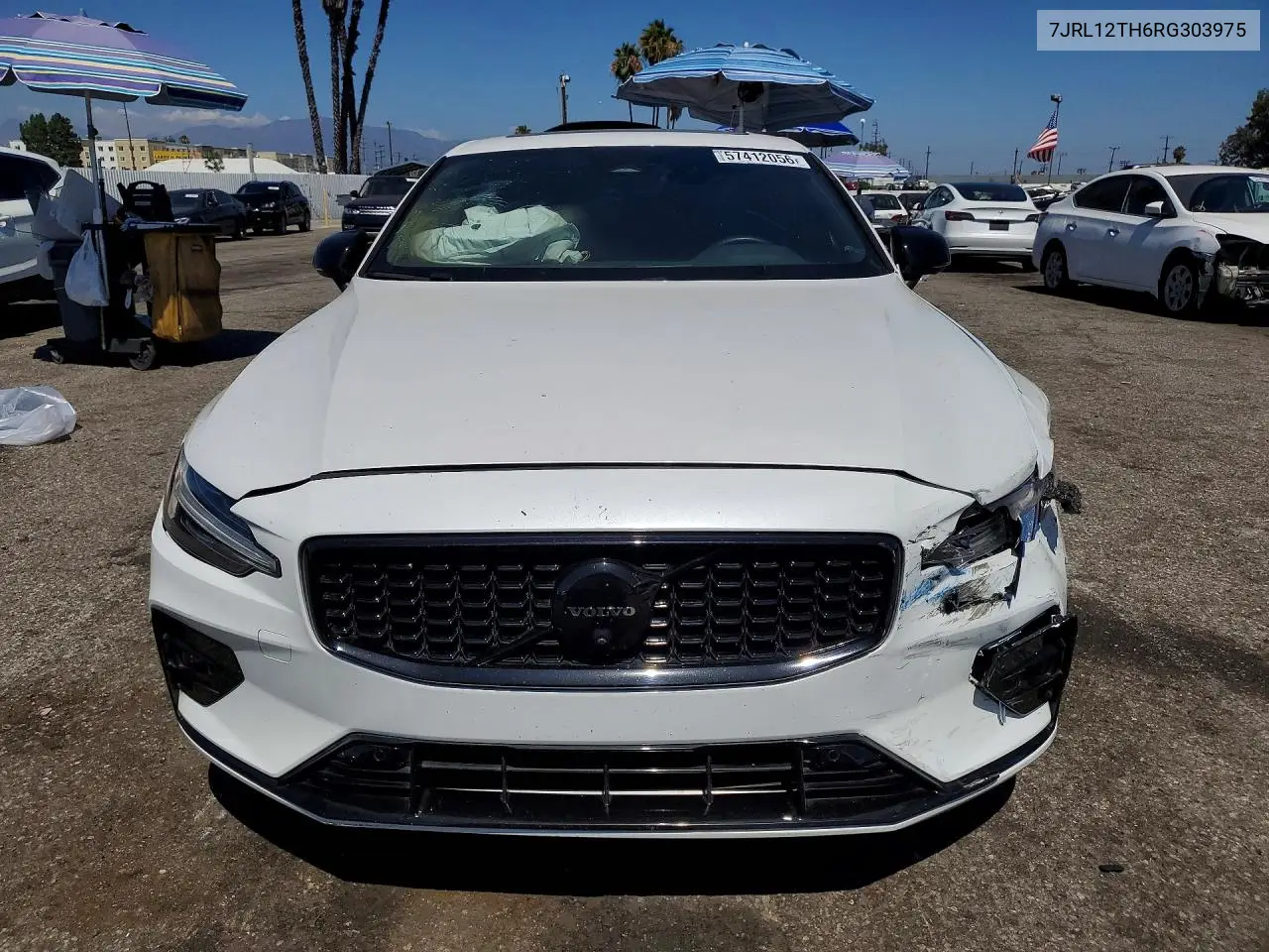 2024 Volvo S60 Plus VIN: 7JRL12TH6RG303975 Lot: 57412056