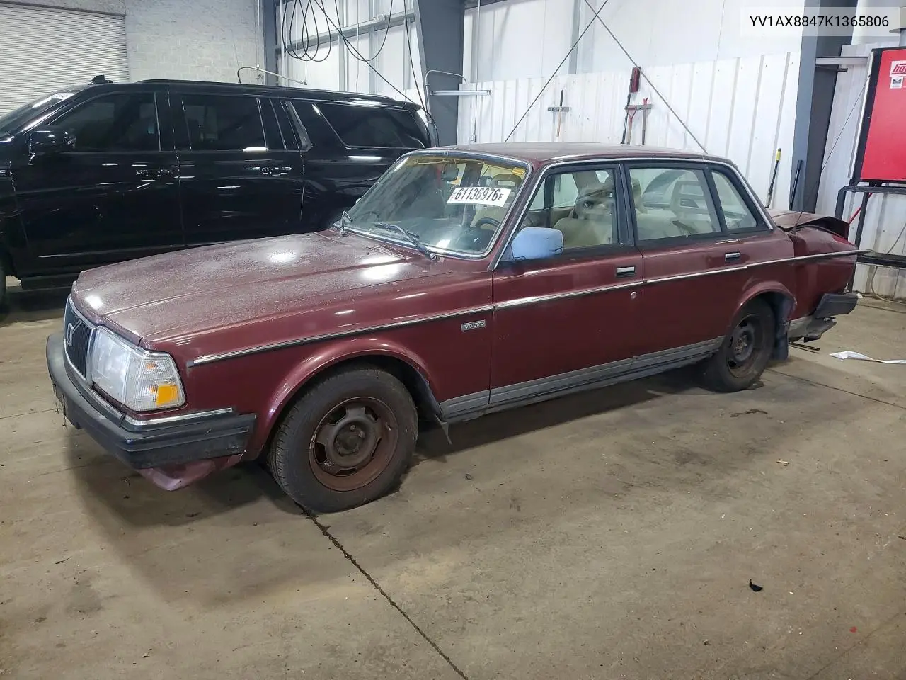 1989 Volvo 244 Dl/Gl VIN: YV1AX8847K1365806 Lot: 61136976