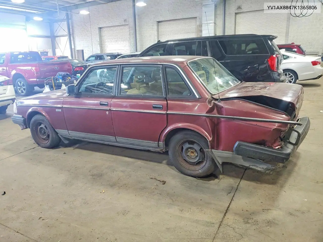 1989 Volvo 244 Dl/Gl VIN: YV1AX8847K1365806 Lot: 61136976