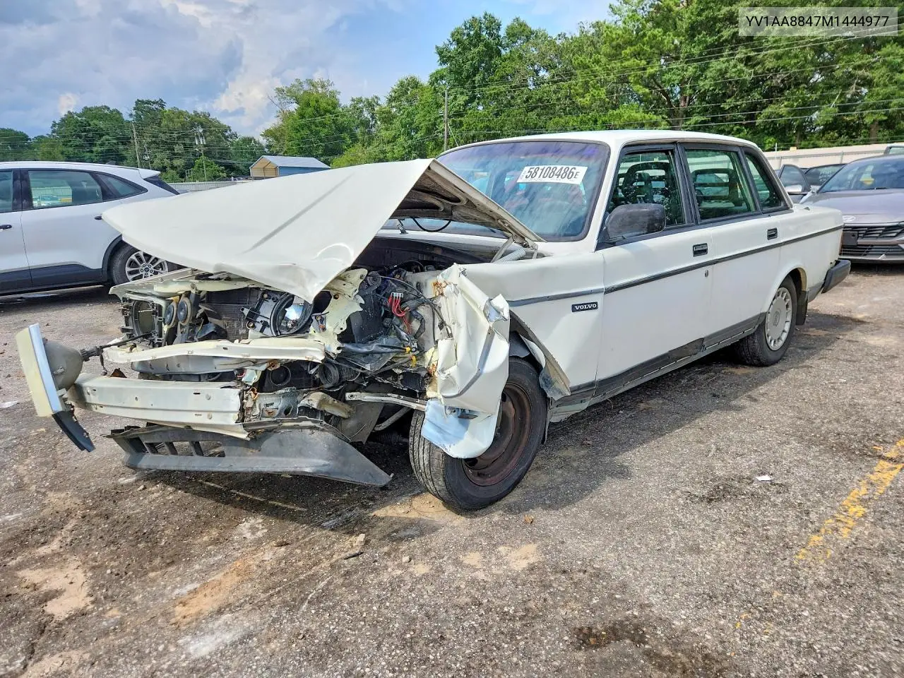1991 Volvo 240 VIN: YV1AA8847M1444977 Lot: 58108486