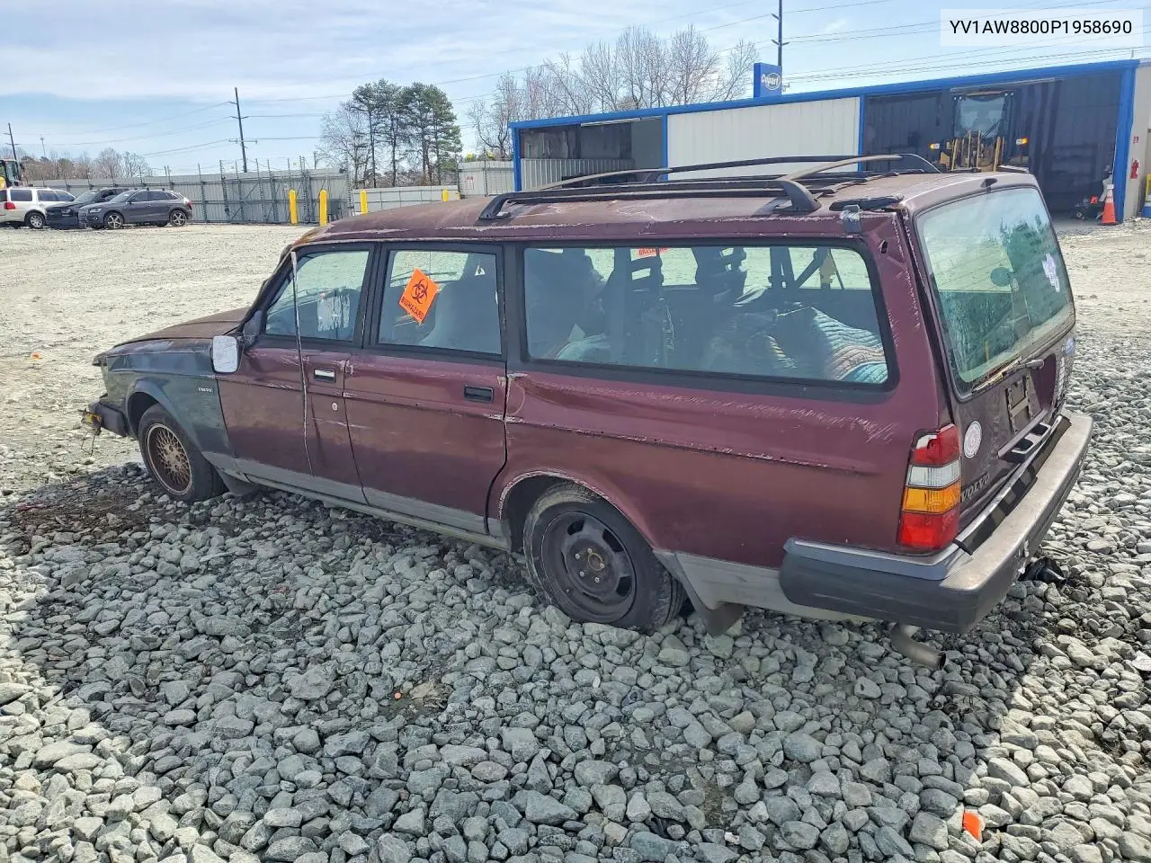 1993 Volvo 240 VIN: YV1AW8800P1958690 Lot: 78683895