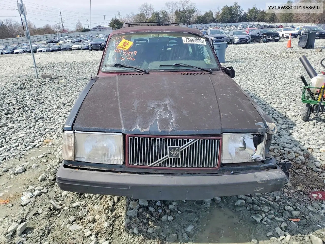 1993 Volvo 240 VIN: YV1AW8800P1958690 Lot: 78683895