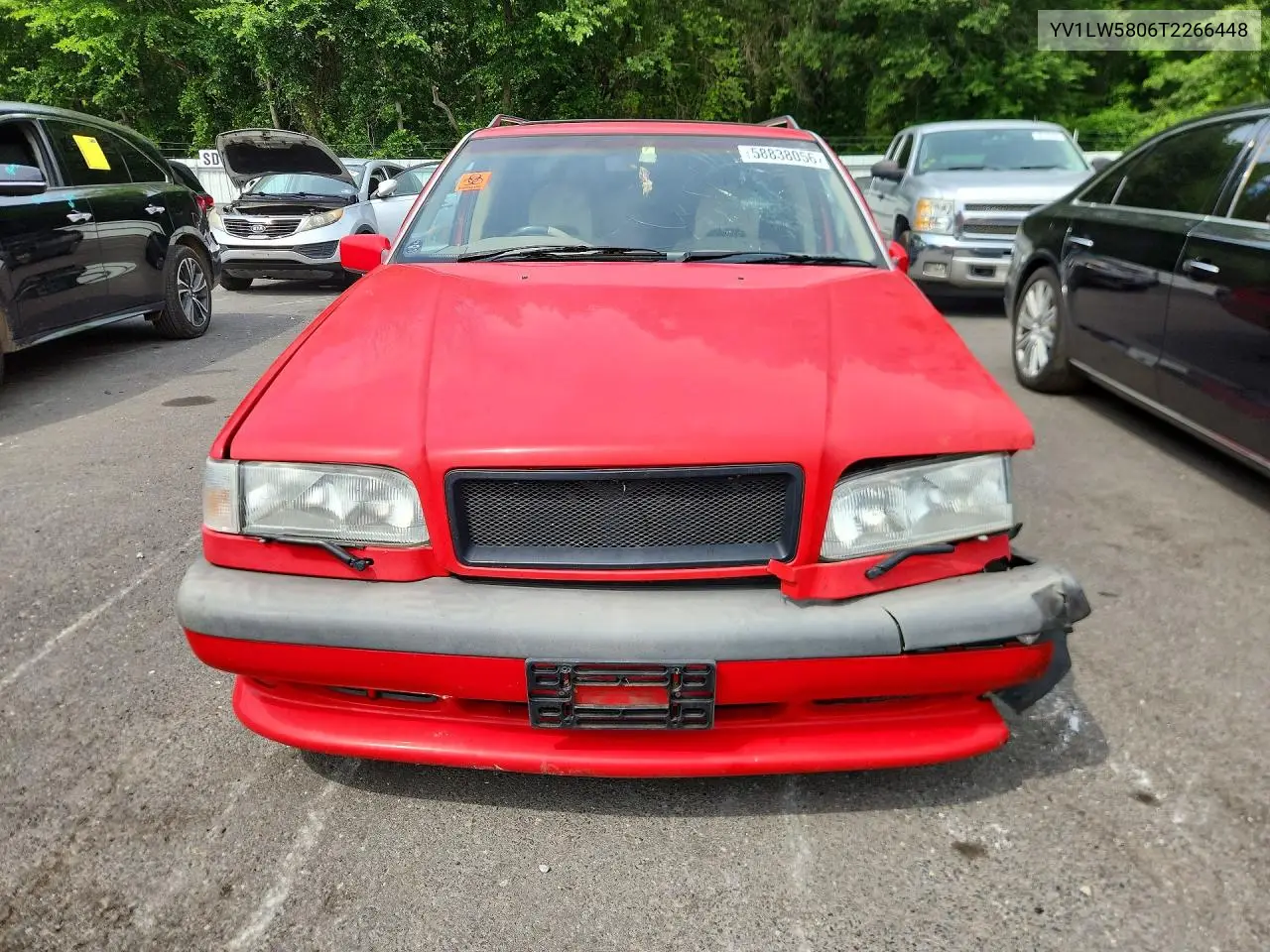 1996 Volvo 850 Series VIN: YV1LW5806T2266448 Lot: 58838056