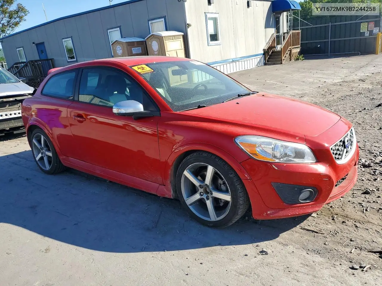 2011 Volvo C30 T5 VIN: YV1672MK9B2244258 Lot: 55885896