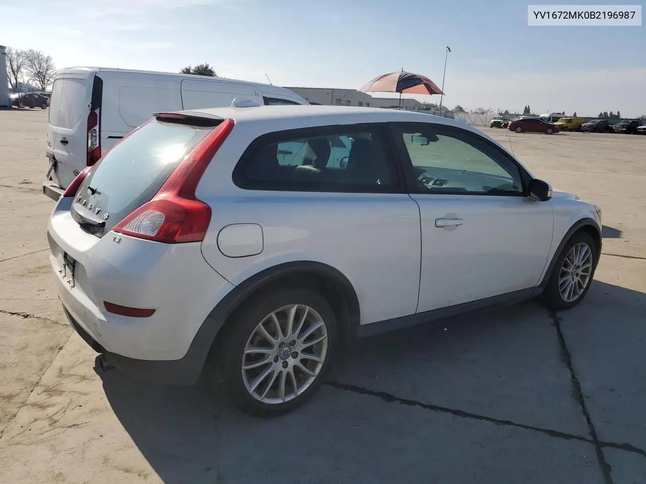 2011 Volvo C30 T5 VIN: YV1672MK0B2196987 Lot: 75839855