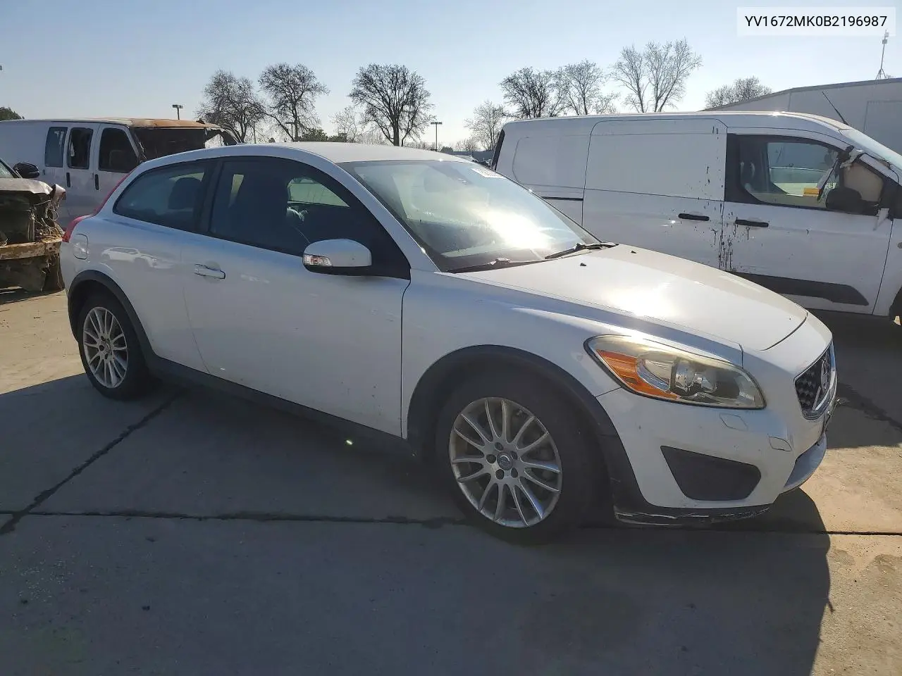2011 Volvo C30 T5 VIN: YV1672MK0B2196987 Lot: 75839855