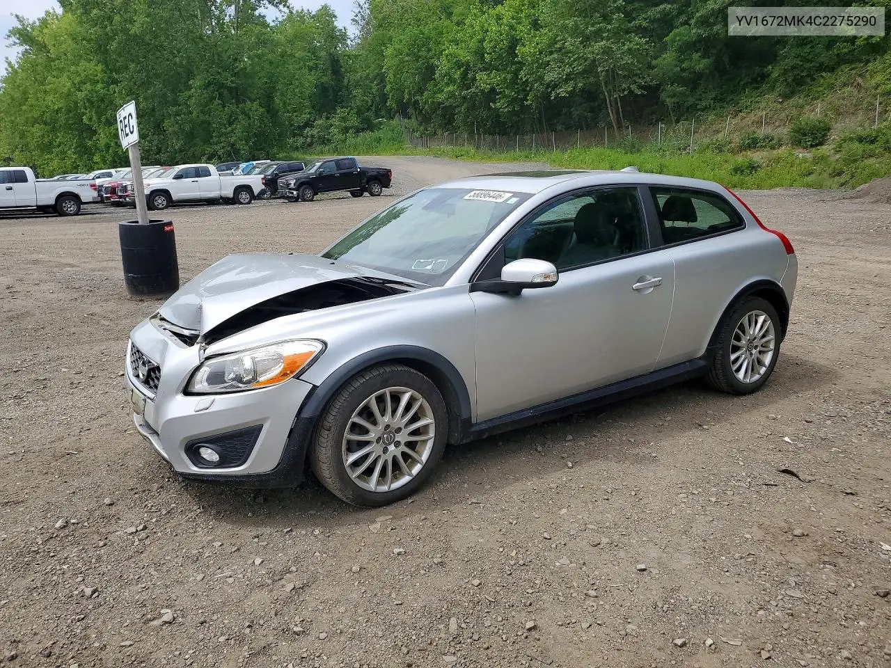 2012 Volvo C30 T5 VIN: YV1672MK4C2275290 Lot: 58896446