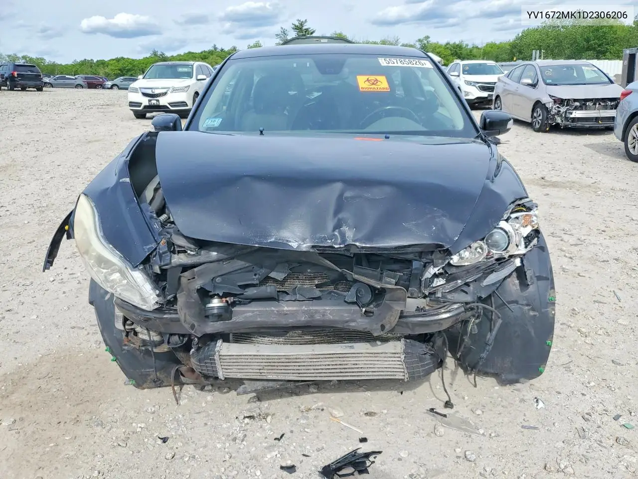 2013 Volvo C30 T5 VIN: YV1672MK1D2306206 Lot: 55785826
