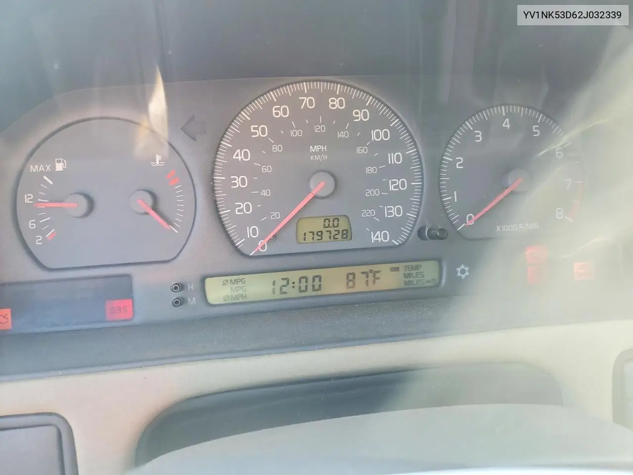 2002 Volvo C70 VIN: YV1NK53D62J032339 Lot: 58845186