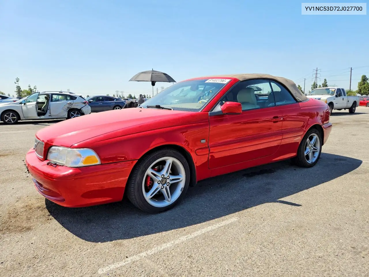 2002 Volvo C70 VIN: YV1NC53D72J027700 Lot: 61402796