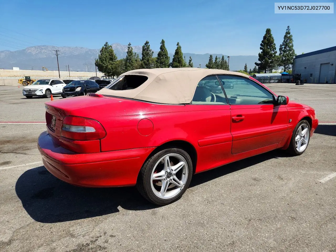 2002 Volvo C70 VIN: YV1NC53D72J027700 Lot: 61402796