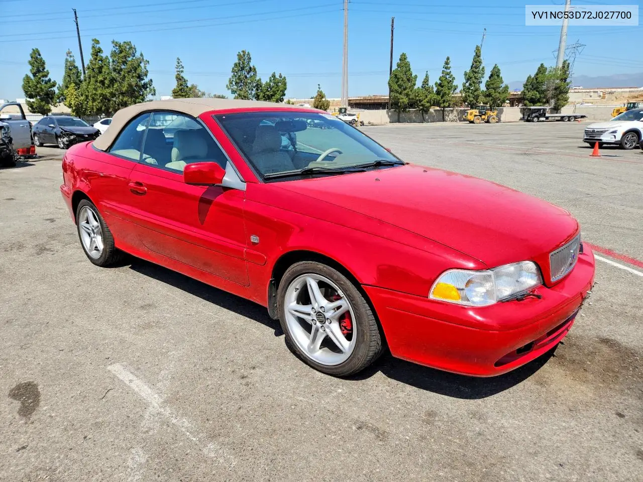 2002 Volvo C70 VIN: YV1NC53D72J027700 Lot: 61402796