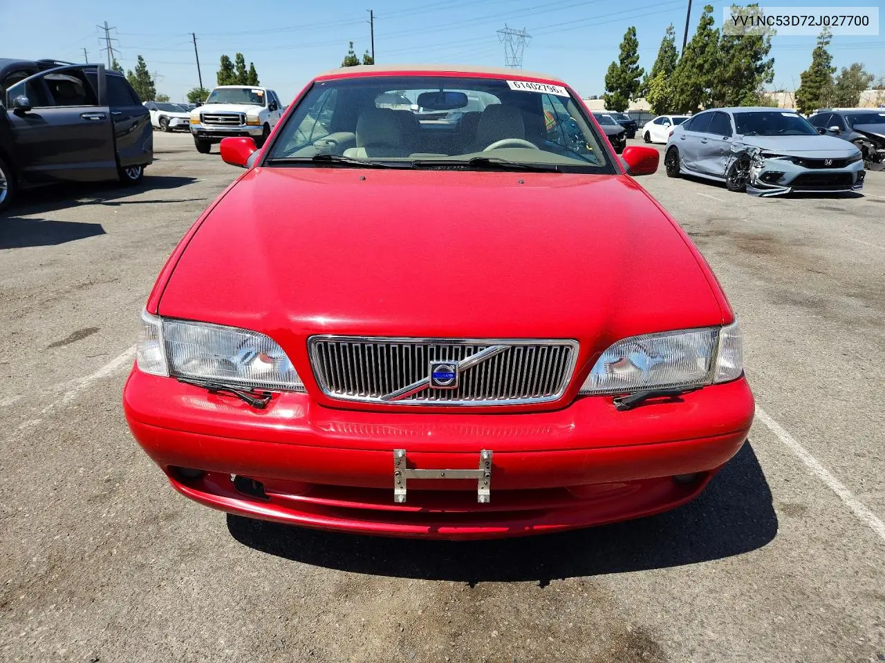 2002 Volvo C70 VIN: YV1NC53D72J027700 Lot: 61402796